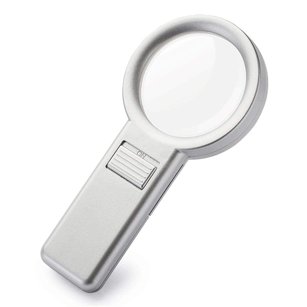 SaryEdge Magnifying glassPortable Led lamp Handheld Magnifying Glass Portable Reading Magnifier/Product,