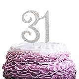 LINGPAR 31 Years Birthday Cake Topper - New Best Crystal Rhinestone 31st Wedding Anniversary Or 31...