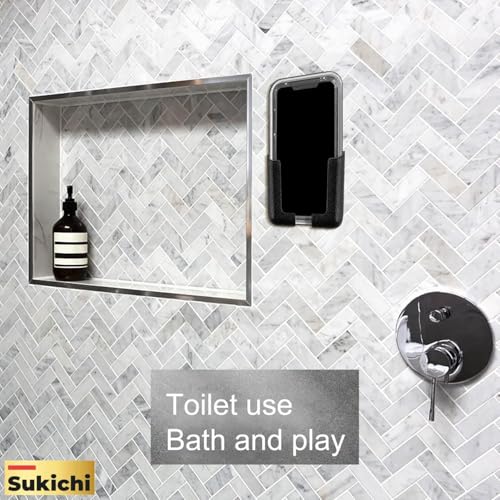 Image of Sukichi Car Mobile Holder for Dashboard | Universal Mobile Holder for Car Dashboard | 360 Adjustable Car Phone Holder, Black, for All Cars & SUVs | Matte