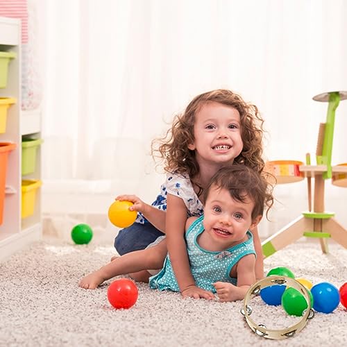 OFFSCH Pandeiro Círculo Crianças Brinquedos Musicais Percussão Tambor De Mão Jingle Bells Brinquedos