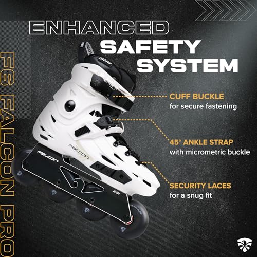 Image of Flying Eagle F6 Falcon Pro Freeskates - Adult Inline Skates for Men & Women, Urban Inline Roller Skates, Performance Skating Shoes, Speed Skates for Outdoor Skating, 11 Size Options