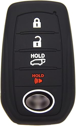 Miniatura 4 de Funda de silicona para llavero de 4 botones para Toyota Land Cruiser 2021+ Venza RAV4 4Runner Corolla Se Grand Highlander Tundra Crown 2022+ Tacoma