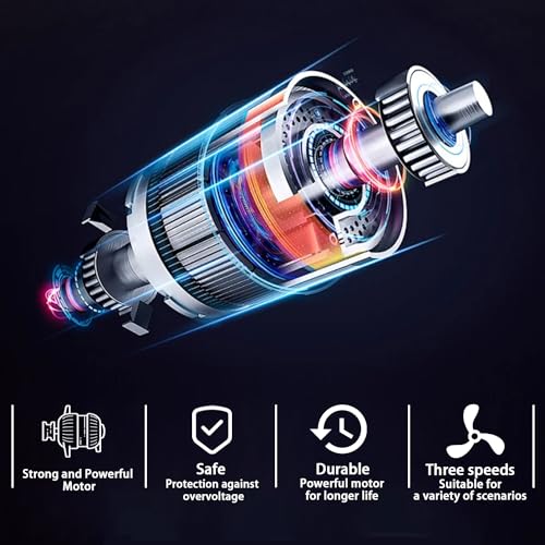 Bestronair 20 in Wall Mount Fan Oscillating Wall Fan 3 Speed High Velocity Wall Mounted Fans Heavy Duty for Garage, Patio, Industrial, Shop, Commercial Indoor Outdoor Metal Fans