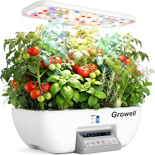 Hydroponics Growing System Kit, 17 Pods Indoor Herb Garden with