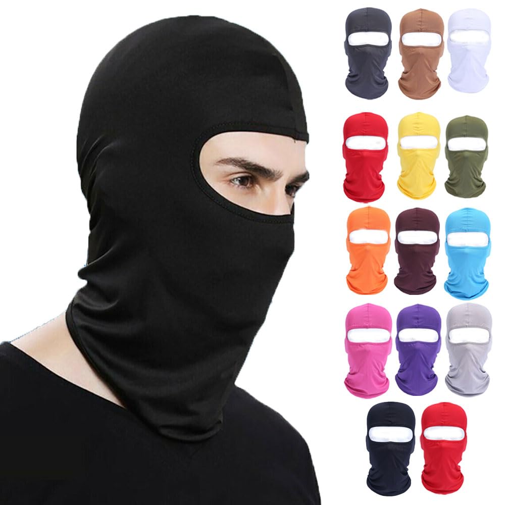 Winter Balaclava UV Protection Full Face Cover Motocycle Bandana Ski Masks Cover Red
