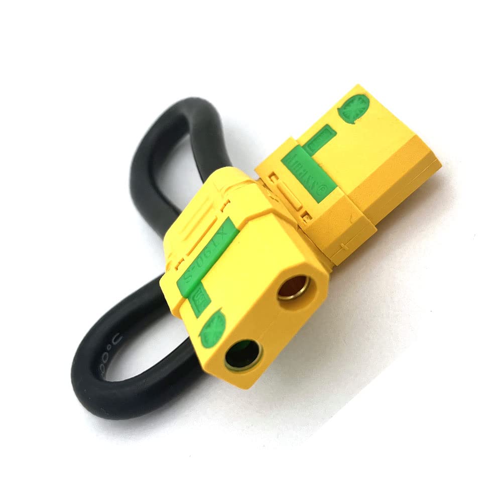 JIECHUN 2 Pcs Bind Plug Loop Connector Short Circut Battery Jumper Cable with for XT90S Plug Quadcopters Accessories