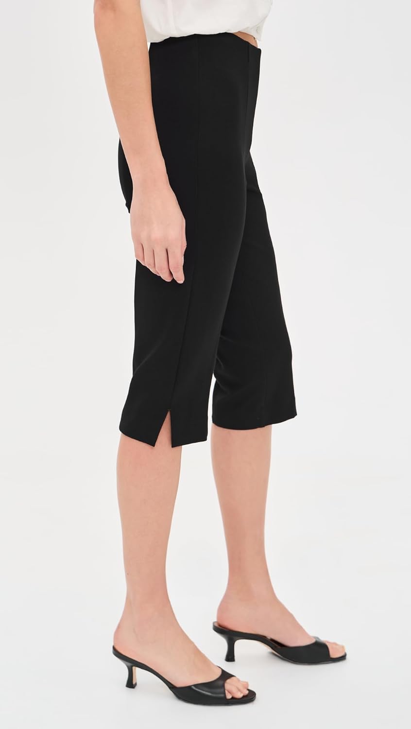 Good American Women's Soft Stretch Ponte Pull On Capris