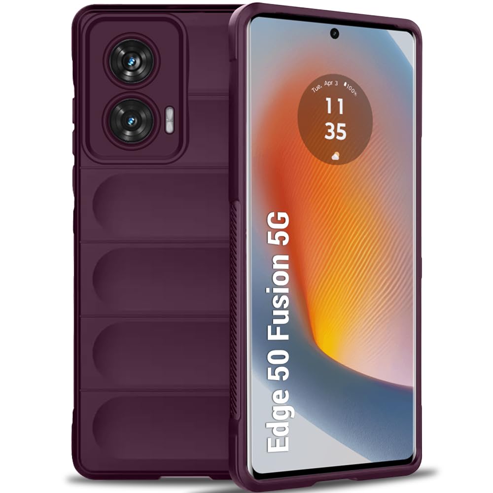 TheGiftKart Liquid Silicon Back Cover Case for Motorola Moto Edge 50 Fusion 5G | ShockProof Military Grade Protection | Micro-Fibre Cloth On Inner Side | Built-In Anti-Slip Grip Cover (TPU, Dark Pink) (B0D9YQYMLT) Amazon Price History, Amazon Price Tracker