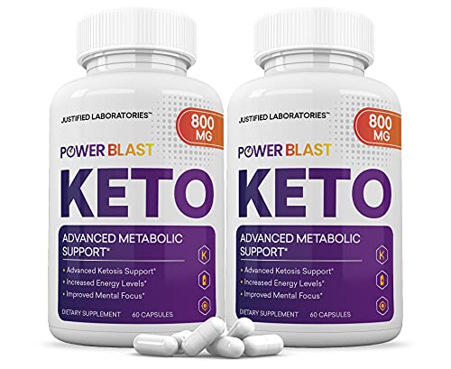 (2 Pack) Power Blast Keto Pills Includes Apple Cider Vinegar goBHB Exogenous Ketones Advanced Ketogenic Powerblast Supplement Ketosis Support for Men Women 120 Capsules