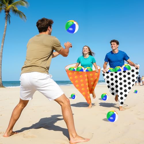 Image of Granny Pants Outdoor Game Set with 2PCS Oversized Granny Pants and 8 Bouncy Balls & 1 Air Pump(Random Color), Granny Pants Yard Game for Adults and Family Entertainment Group Activities