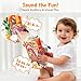 JoyCat Baby Books 0-6-12 Months - Farm Tail Tummy Time Toys - Sensory Touch & Feel Crinkle Cloth Book with Detachable Duck - Newborn Valentine Easter Basket Stuffers