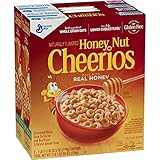 Honey Nut Cheerios Naturally Flavored Fiber-Rich Gluten-Free Real Honey Breakfast Cereal - 2 Pack Boxes