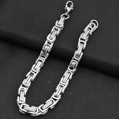 Pulsera de cadena de bicicleta Kim Carrey acero inoxidable 8mm miniatura 3