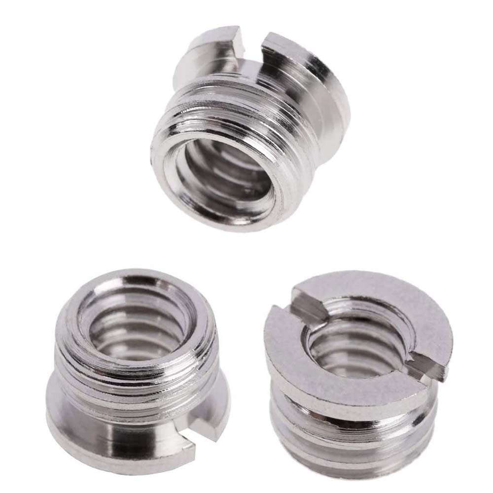 Adattatore Vite 1/4-20 Maschio Adattatore Per Treppiede 1/4" Femmina A 3/8" Maschio - Vite Di Conversione Per Fotocamere, Teste Treppiede - Marca Kood, Colore Argento Adattatore Testa - Foto 9