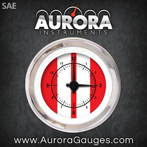 Aurora Instruments (GAR1122ZEXOABCC) Cobra Red Clock Gauge Amazon.in