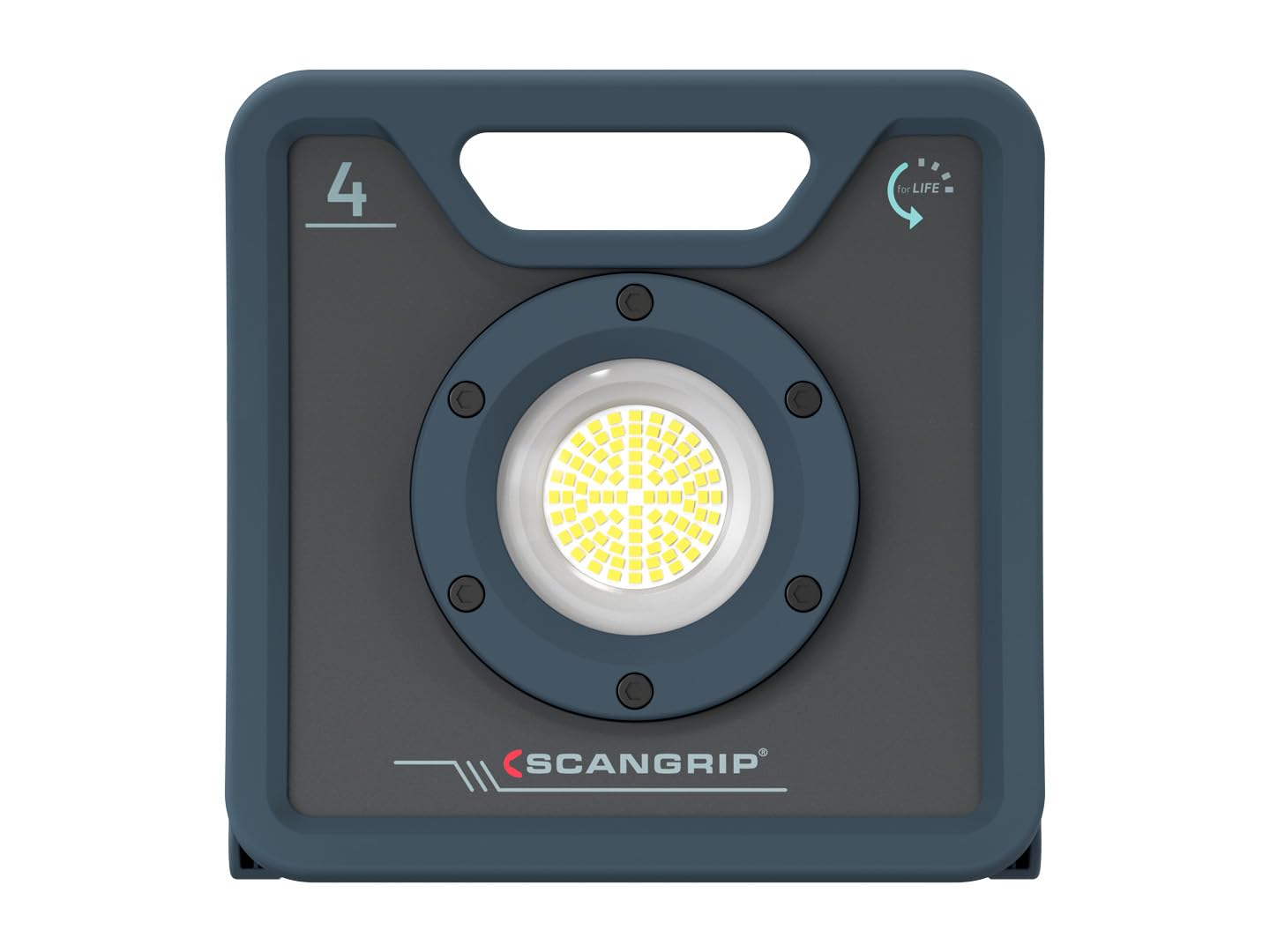Scangrip Lighting NOVA 4 for Life, lampa robocza LED, zapewnia niezawodne i nieprzerwane oświetlenie, ochrona przed wodą i kurzem, 4000 lumenów