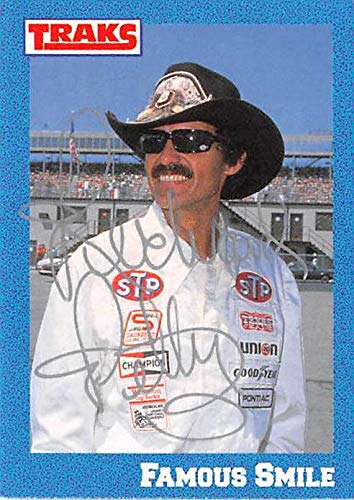 Autograph Warehouse 527305 Richard Petty Autographed Trading Card - Auto Racing NASCAR Hall of Fame 1991 Traks No.27