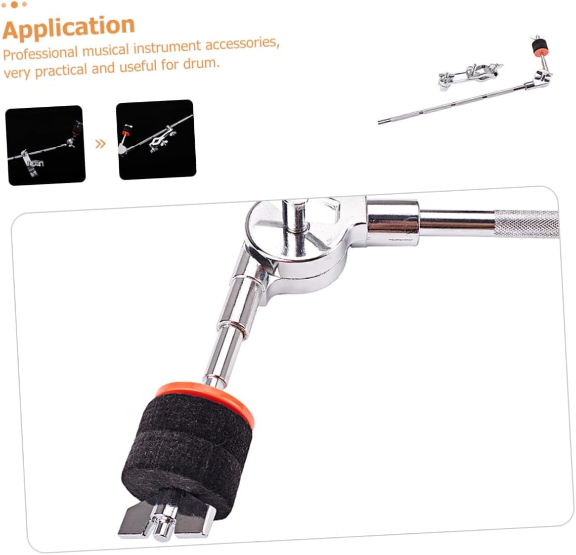 Adjustable Extension Arm for Drum Show Jacket Cymbal Boom Arm Clamp Extension Holder