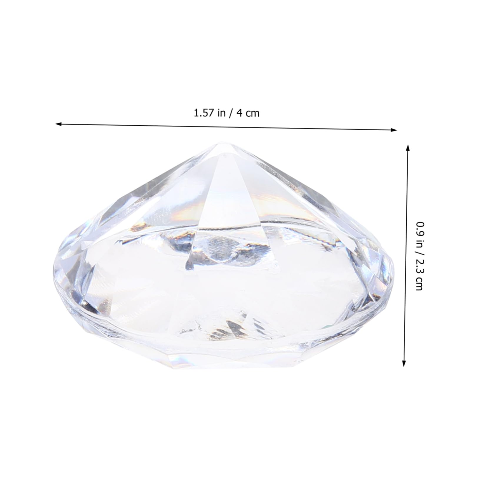 SHINEOFI 24pezzi Supporto Per Cartoncini Segnaposto Matrimonio Da Elegante Forma Diamante Trasparente Per Decorazioni Da Tavolo e Memorizzazione Note Per Eventi e Feste