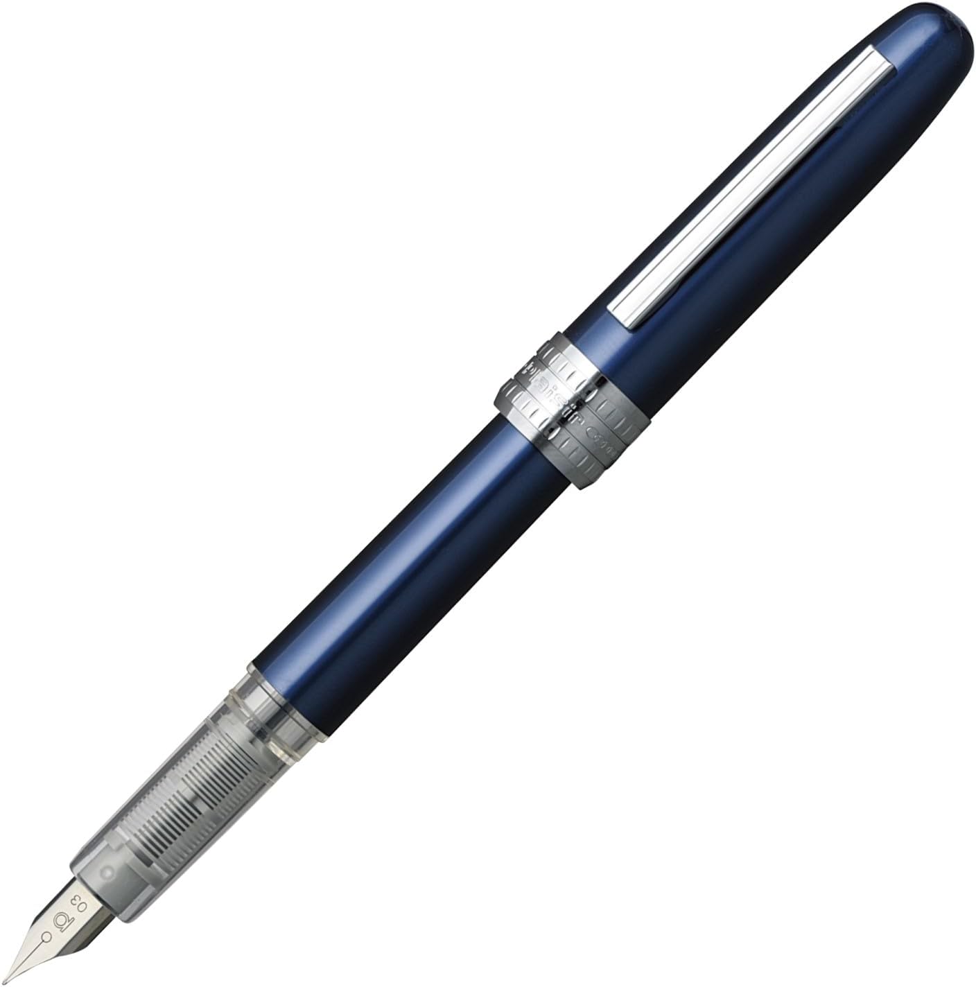 Platinum Plaisir Fountain Pen - F Nib Blue