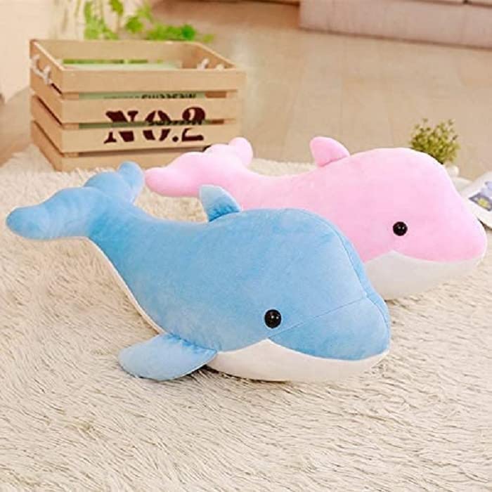 THE MODERN TREND®G-ClassGT-Pink & Blue Dolphin Soft-Toy for Kids Aquatic Dolphin-Fish Soft Toys car Home Decoration B-40cm