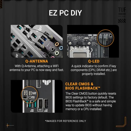 Image of ASUS TUF Gaming B850I WiFi NEO AM5 Mini ITX Motherboard, DDR5, DIMM Fit, WiFi 6E, 2.5Gb LAN, PCIe 5.0, 2X M.2, 2X USB-C, AI Cooling II, Pre-Mounted I /O Shield, SFF PC