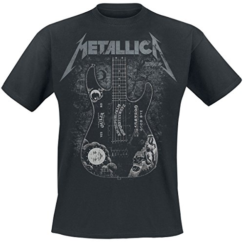 atmosphere Metallica Hammett Ouija Guitar Homme T-Shirt Manches Courtes Noir Regular/Coupe Standard - Les Beatles, Paul McCartney, John Lennon, RIngo Starr, George Harrison atmosphere Metallica Hammett Ouija Guitar Homme T-Shirt Manches Courtes Noir Regular/Coupe Standard – Image 5