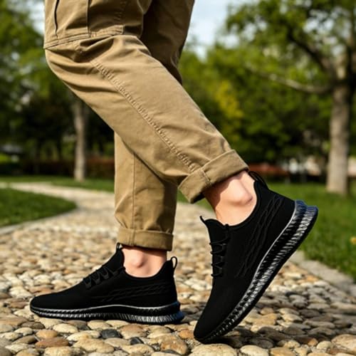 Image of DLWKIPV Running Shoes for Men Casual Slip on Tennis Walking Sneakers Lightweight Breathable Mesh Fashion Gym Athletic Sports Workout Non Slip Trainers