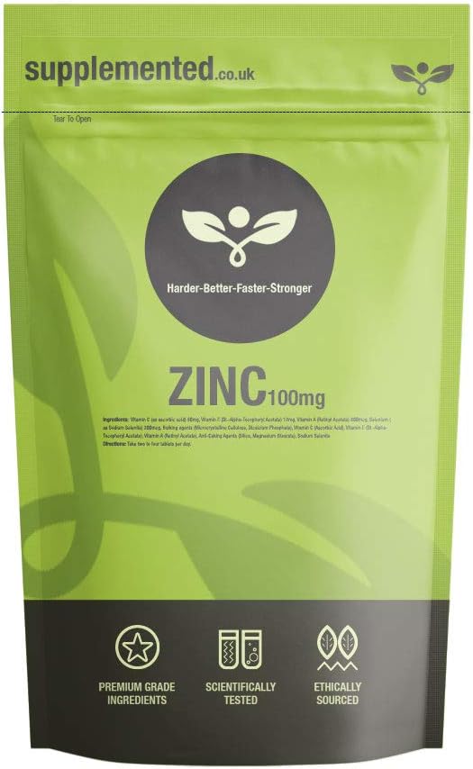 Zinc Max 100mg 90 Tablets Pharmaceutical Grade