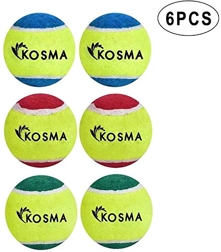 Kosma Pack of 6 Tennis Ball, green - Image 4