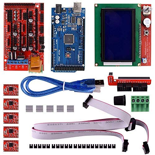Robocraze 3D Printer DIY kit with Mega 2560 board, Ramps1.4 Shield, A4988 with Heat Sink, 12864 Smart LCD and USB Cable | 3D Printer DIY Project (B08F7XQNRK) Amazon Price History, Amazon Price Tracker