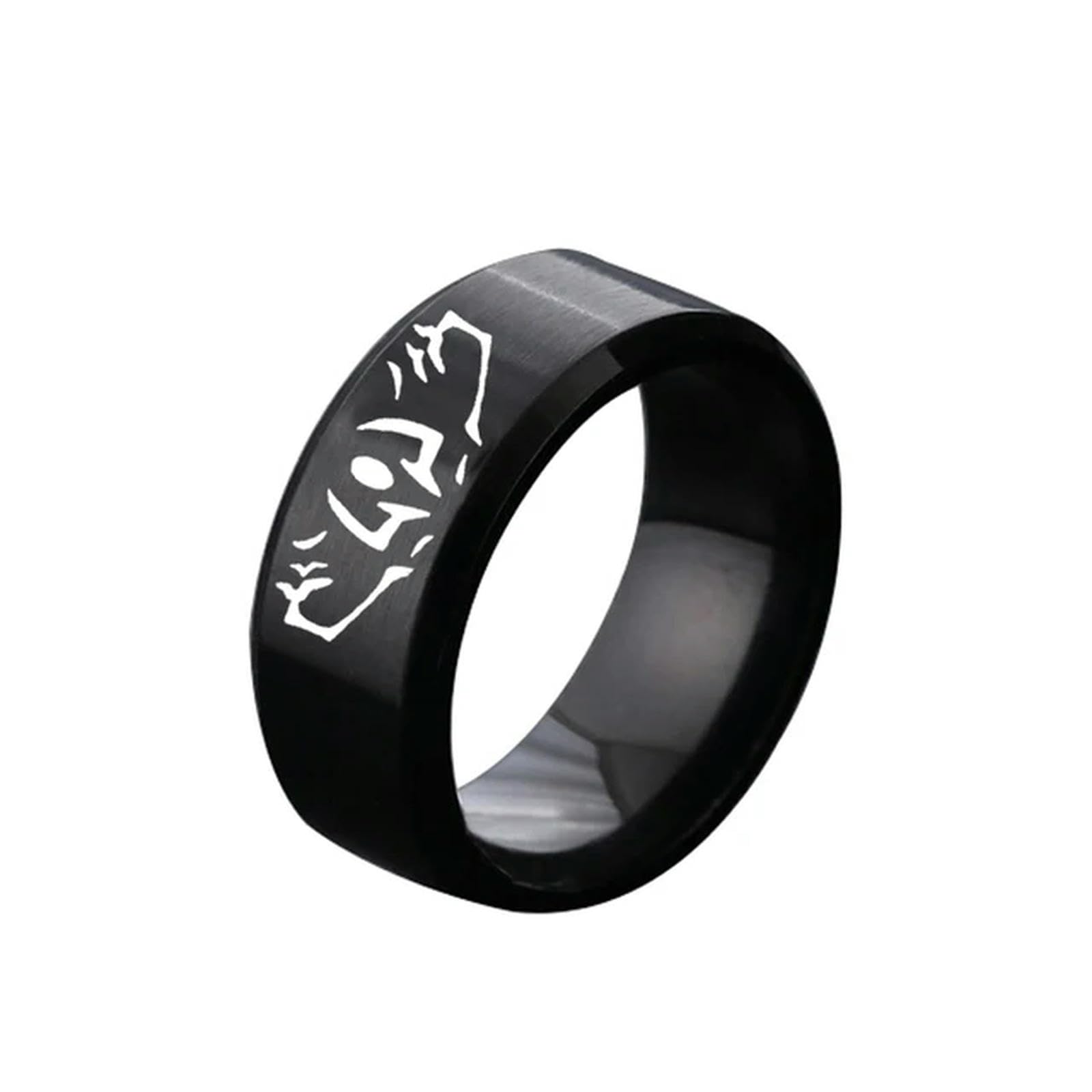 XJruixi Anime Ring Cosplay Party Men Women Stainless Steel Ring Jewelry Prop Accessories Gift