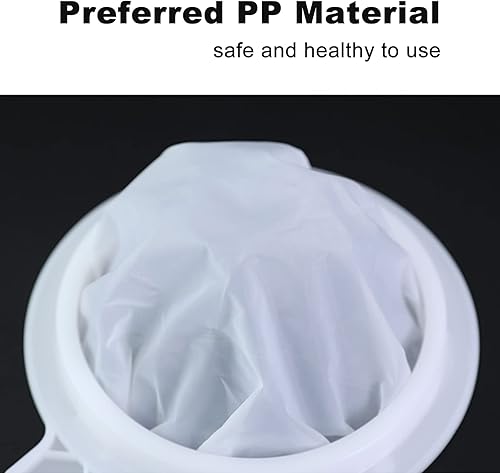 Miniatura 6 de AODERTI Coladores de malla para cocina, colador de nailon ultrafino de 5.4 pulgadas, pequeño tamiz de plástico de malla fina con asa, herramientas