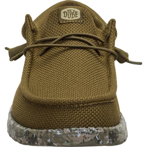 Image of HEYDUDE Men's Wally Funk Mesh Field Camo Slip On Shoe | Mesh Casual Loafers | Lightweight Travel Ready Fit