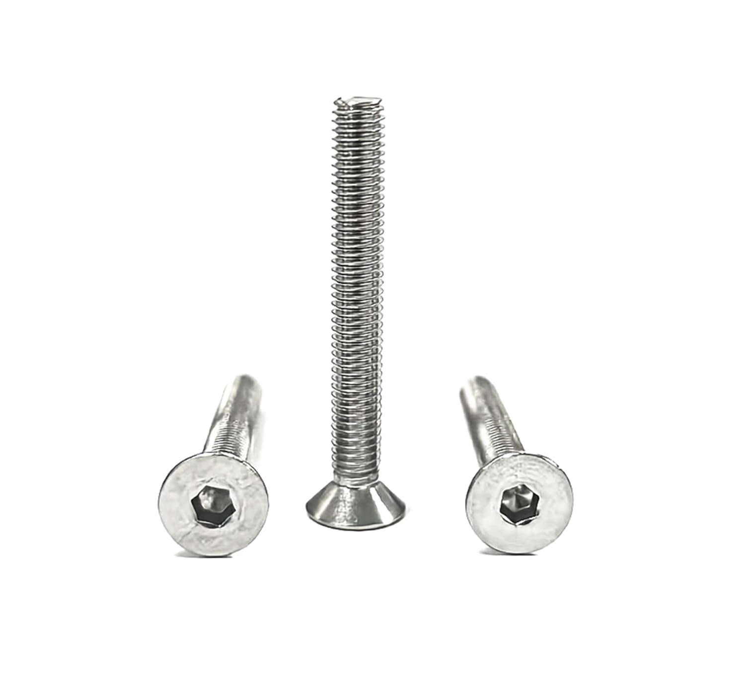 Tornillo de cabeza avellanada M5 x 40mm de acero inoxidable de primera calidad - DIN 7991 - paquete de 50 - hexágono interior - Ideal para proyectos industriales y domésticos - A2 V2A VA