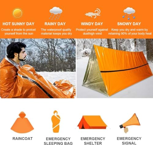 Notfallzelt Lattcure Überlebensschlafsack für Outdoor-Aktivitäten