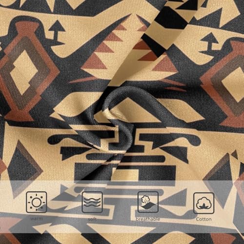 Toddler Girl Panties, Abstract Brown and Black Cotton Girls Underwear, 2T–8 Years3