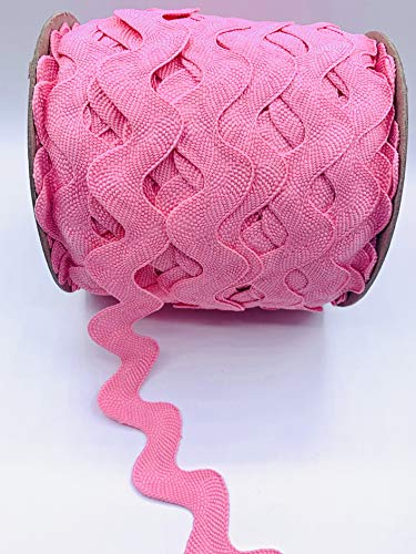 Image of 1-1 /2 inch Giant Jumbo RIC Rac (Pink, 5 Yards)