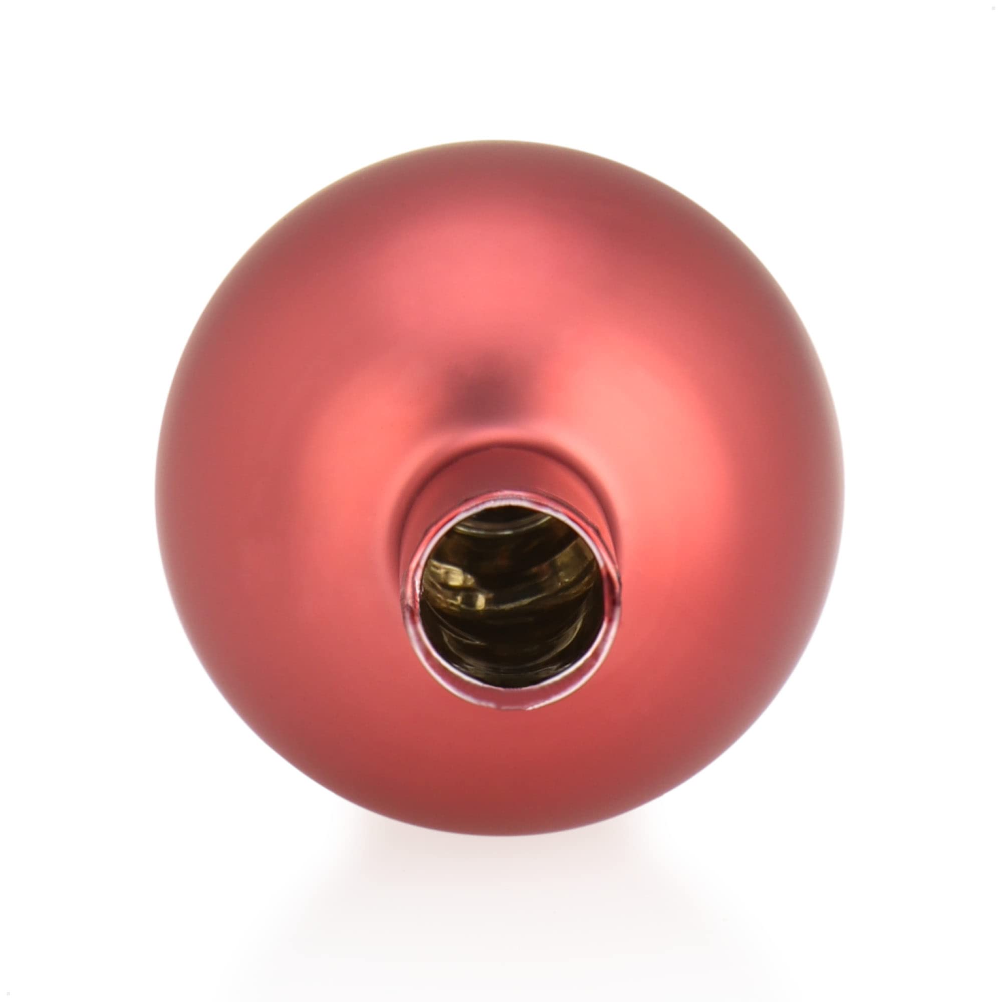 com-four® 2X Cima dell'albero di Natale - Cima dell'albero di Natale in Vero Vetro per Natale - 28 cm - Rosa Nobile Opaco