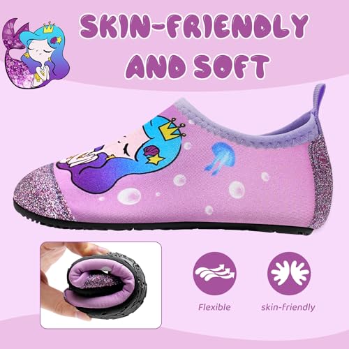 Image of Kids Water Shoes Girls Boys Outdoor Quick Dry Barefoot Aqua Socks for Toddler Sport Beach Swim Surf