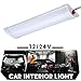 12V/24V voiture lumière intérieure, LED bande barre lampe Bus caravane avec interrupteur marche/arrêt, lumineuse de travail Van Camion Camion Camper Bateau Plafonnier (12V)