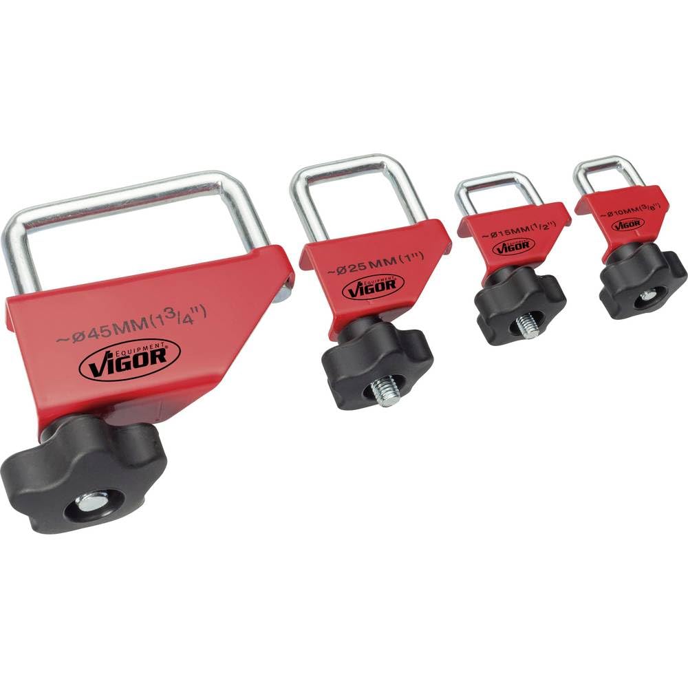 Vigor V3381 Set de pinces pour tuyaux 4 pièces