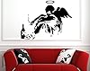 Broomsticker Banksy Fallen Angel Wall Sticker 45x60cm, CUSTOMISABLE Vinyl Art Wall Sticker Vinyl Wall Art Removable Decal Genuine #1