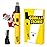 Gorilla Technique Nose Ear Hair Trimmer for Men, Rechargeable 2-in-1 Trimmer for Nose Ear Eyebrow Hair Removal, No Pull No Snag Grooming with High-Speed 10,000rpm Motor, 2 Heads