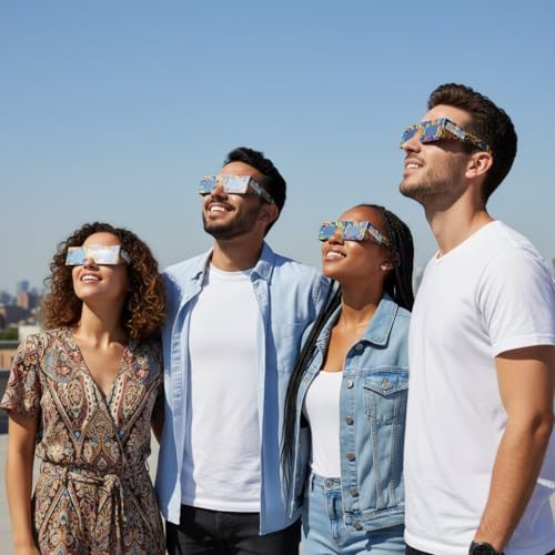 Miniatura 7 de Gafas Eclipse Solar Homologadas Iso 12312-2 Ce Epi Gafas De Eclipse Solar Fabricante Europeo Reconocido Aas Eclipse Total España 2026 Urban Pack De 6