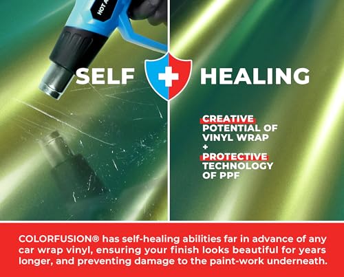 Image of ColorFusion PPF by VViViD, Gloss Early Spring Green Dry Apply PPF Vinyl Car Wrap Roll 6ft x 5ft