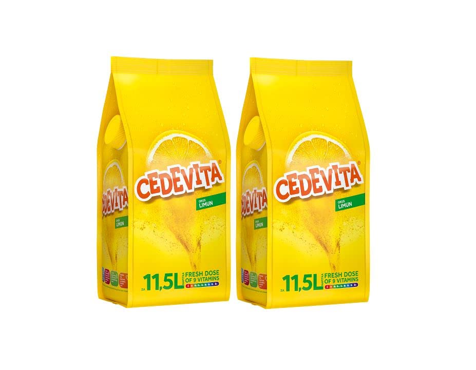 Cedevita Limone (Limun) Mix di bevande vitaminiche istantanee 2 x 900 g, produce 23 l di succo analcolico