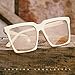 DioKiw Oversize Square Sunglasses for Women Retro Luxury Big Frame Sun Glasses 100% UV Protection Travel Goggles