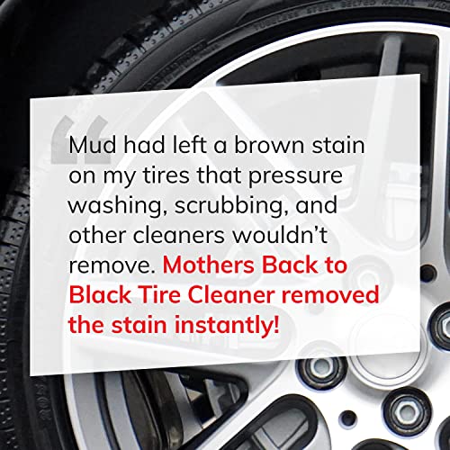 Mothers 09324 Back-to-Black Tire Cleaner, 24 fl. oz. - Image 4