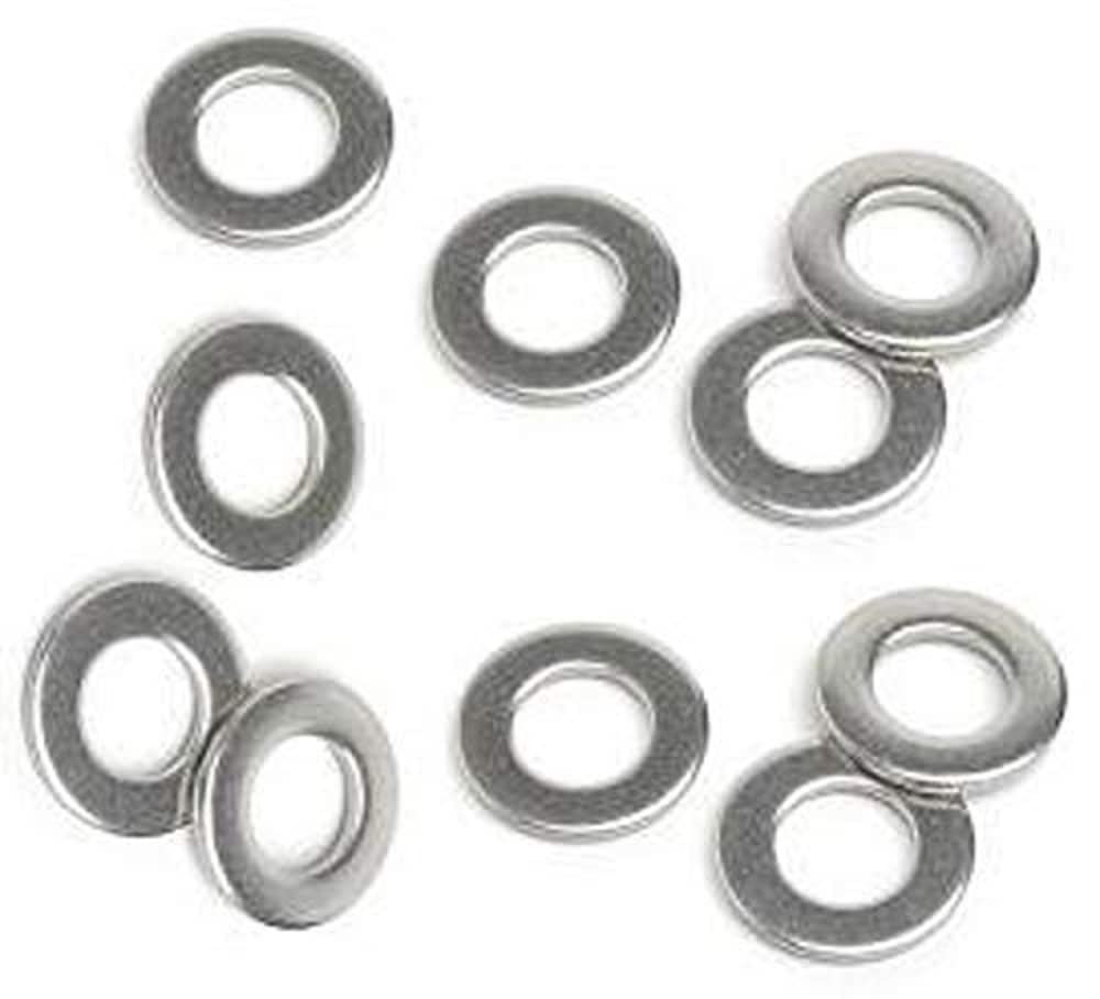 Merriway Silver Tone Bh06903 (40 Pcs) Stainless Steel 316 A4 Marine Grade Flat Washers M5 - Pack Of 40 Pieces